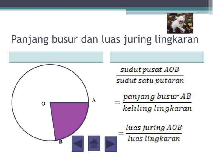 soal panjang busur dan luas juring terbaru