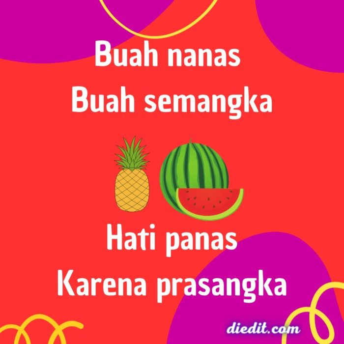 pantun buah nanas buah semangka terbaru