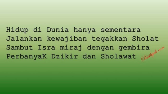 pantun pembuka acara isra mi raj