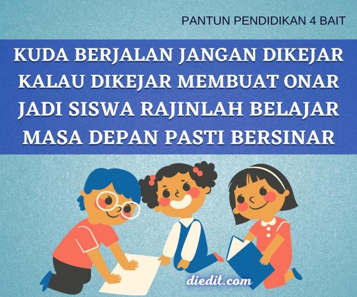 contoh pantun pendidikan 4 bait