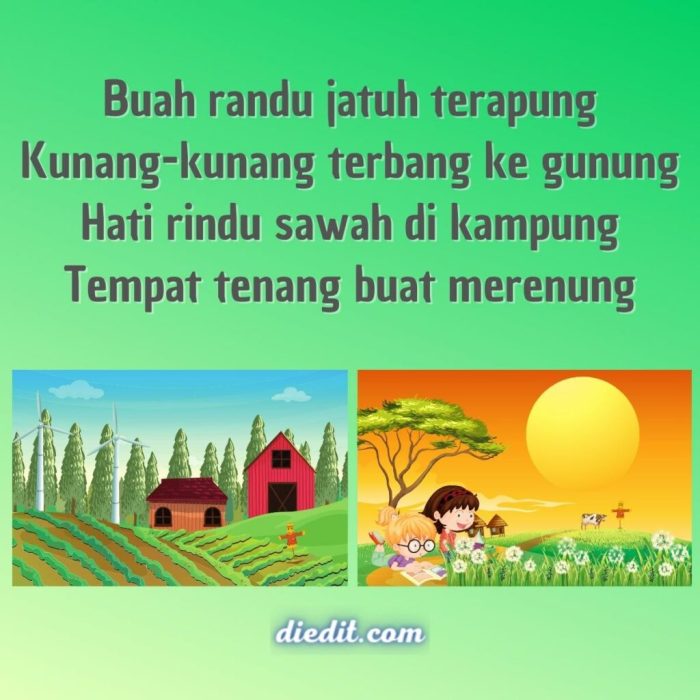 kebersihan pantun lingkungan