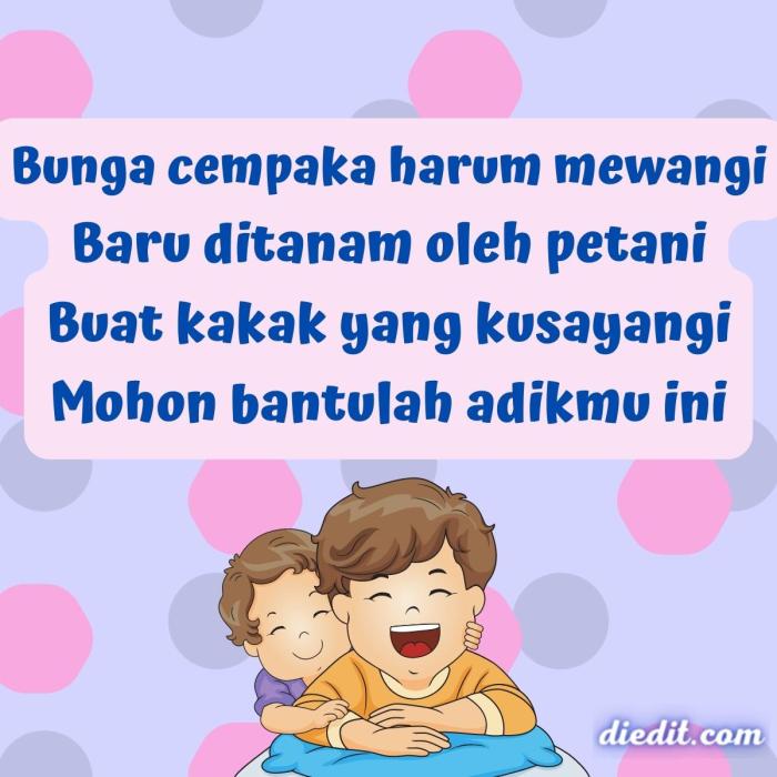 puisi buat kakak tersayang terbaru