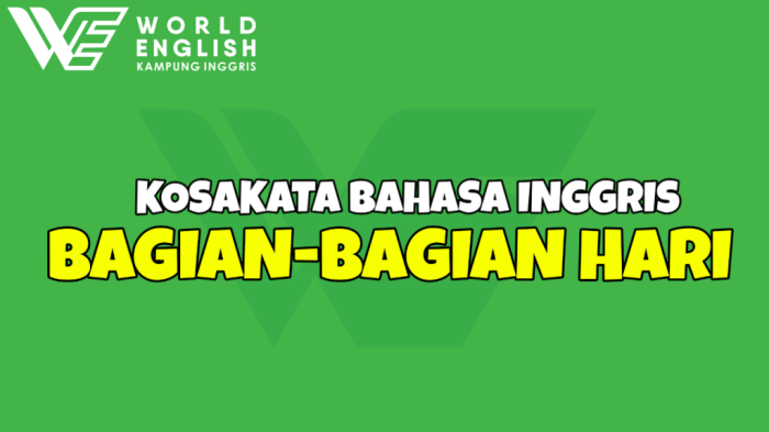 waktu bahasa inggris