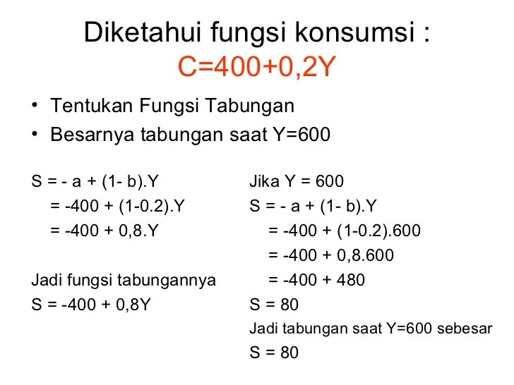 contoh soal fungsi tabungan