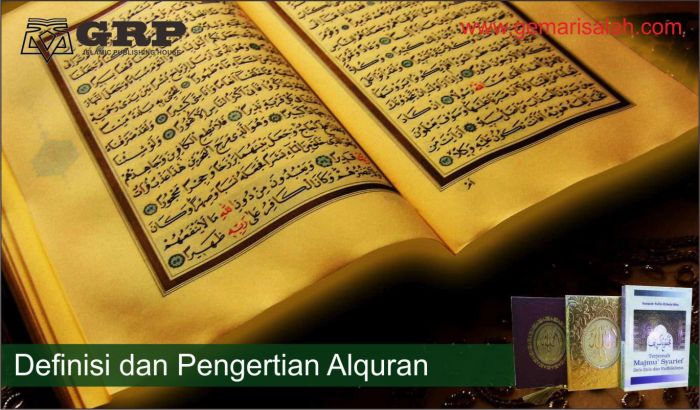 alquran secara bahasa berarti