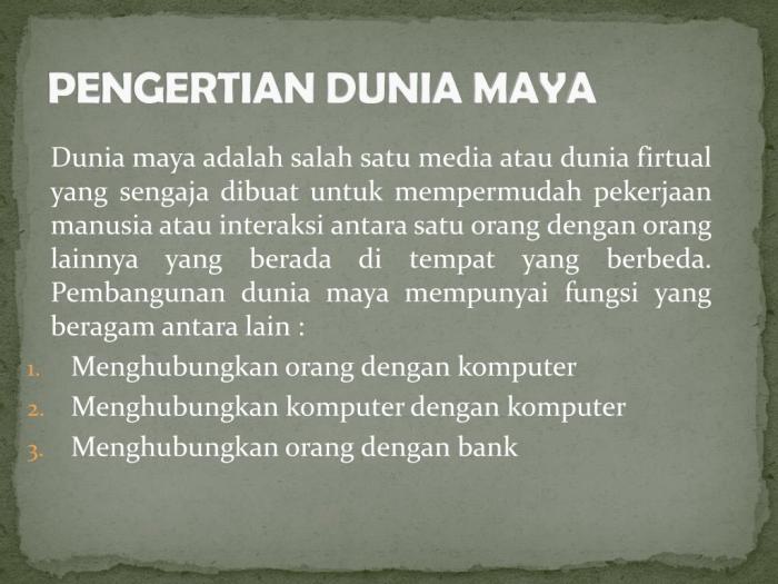 pengertian dunia nyata dan dunia maya