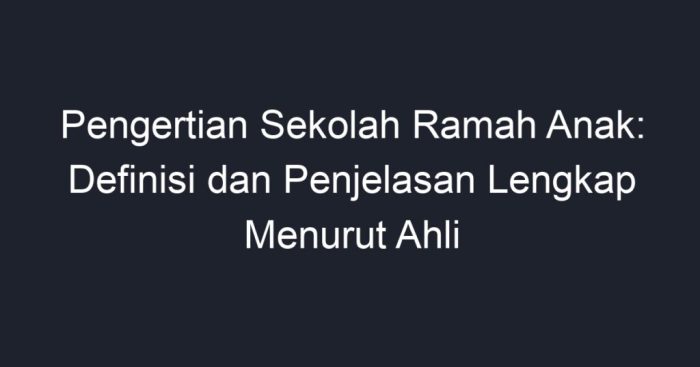 pengertian sekolah ramah anak terbaru