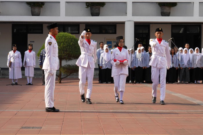 posisi ajudan dalam upacara bendera terbaru