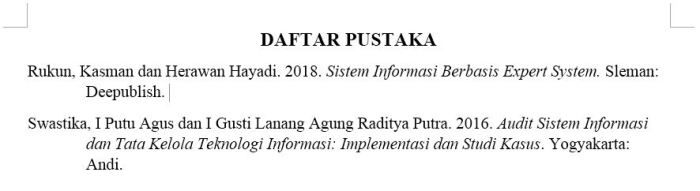 daftar pustaka penulis 2 orang