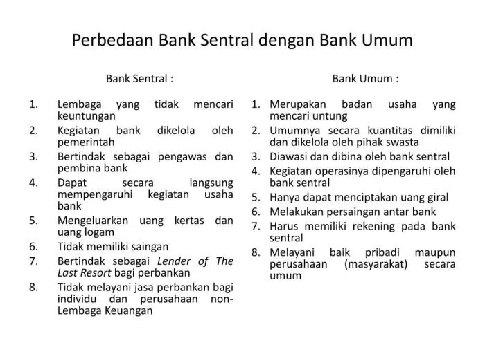 perbedaan bank sentral bank umum dan bpr terbaru