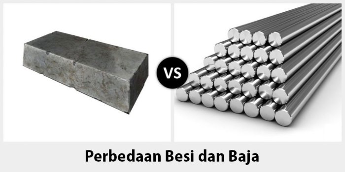 perbedaan logam dan besi