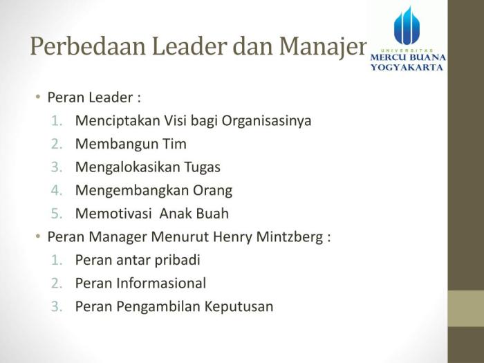 perbedaan leader dan manajer