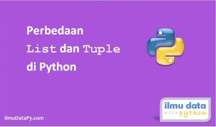 perbedaan list dan tuple