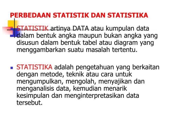 pengertian statistika dan statistik terbaru