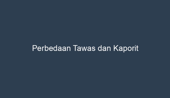 perbedaan tawas dan kaporit