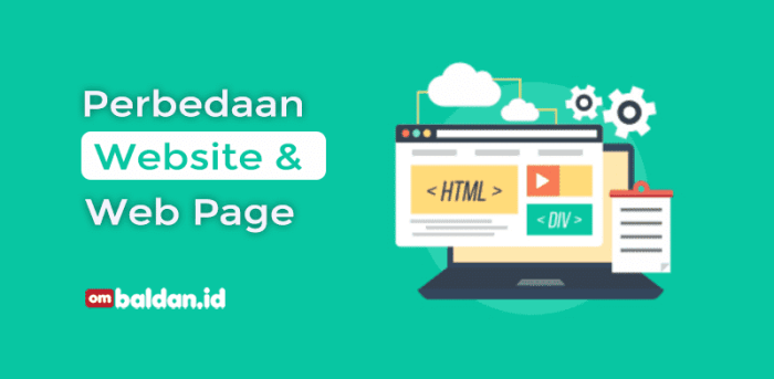 bedanya web page dan web site