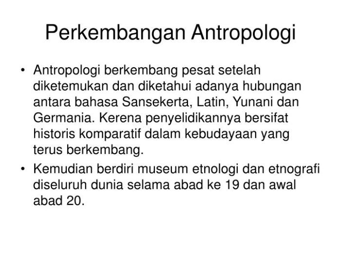 perkembangan antropologi di indonesia