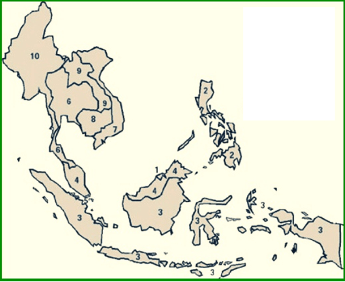 peta gambar asean hitam putih buta kosong negara tenggara tulisan warna beserta dn wilayah brainly jawabannya sight sentences