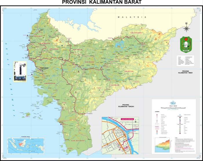 skala peta kalimantan tengah terbaru