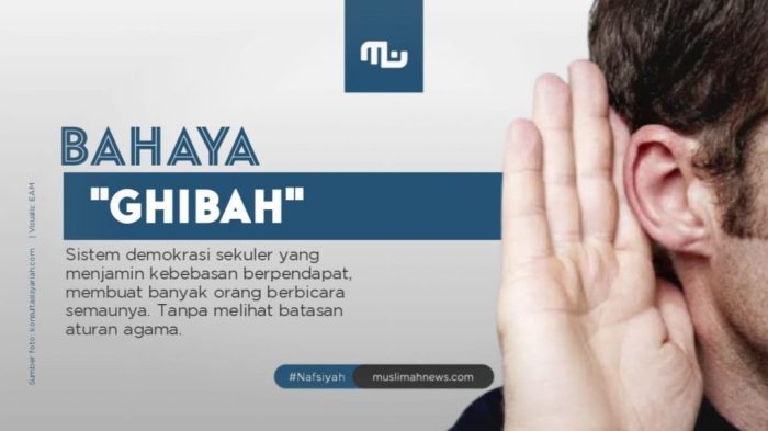 ghibah hadits bahaya panjimas dalil arti khutbah atau akhlak hukum lengkap aqidah makalah yang mengenal dekat melarang simak kini santri