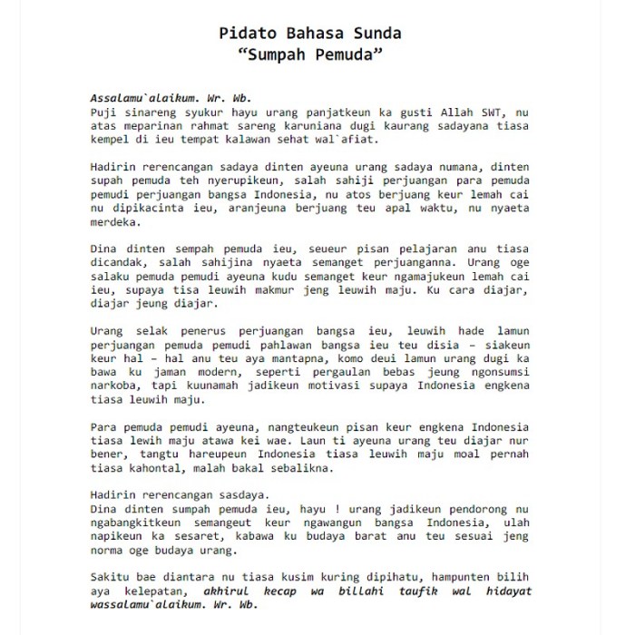 biantara bahasa sunda tentang pendidikan terbaru