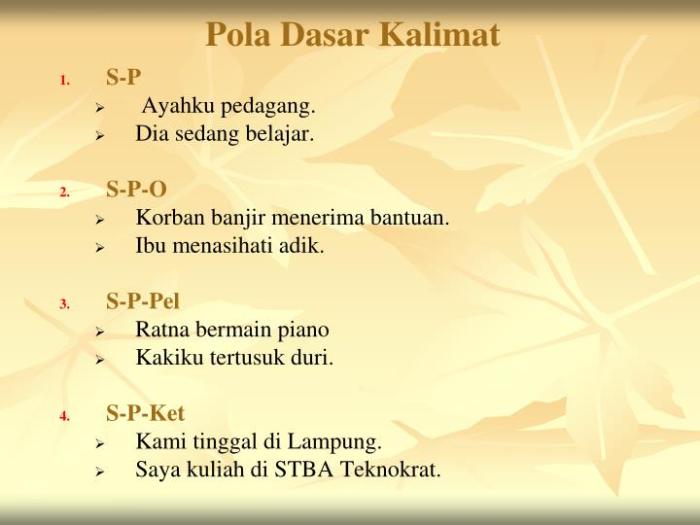 contoh pola kalimat bahasa jepang terbaru