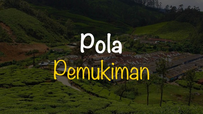 gambar pola pemukiman menyebar