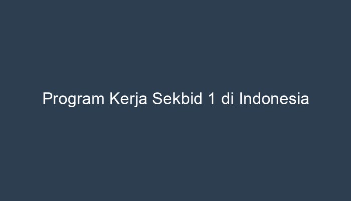 program kerja sekbid tik terbaru