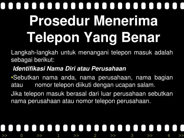 contoh dialog menerima panggilan telepon