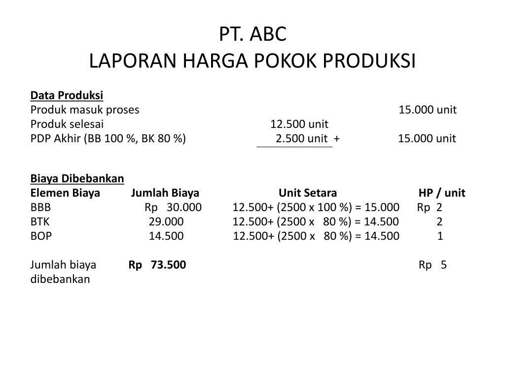 contoh soal hpp perusahaan manufaktur