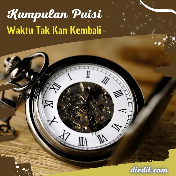 puisi waktu tak akan kembali