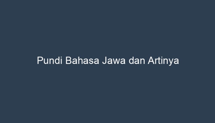 jawa bahasa