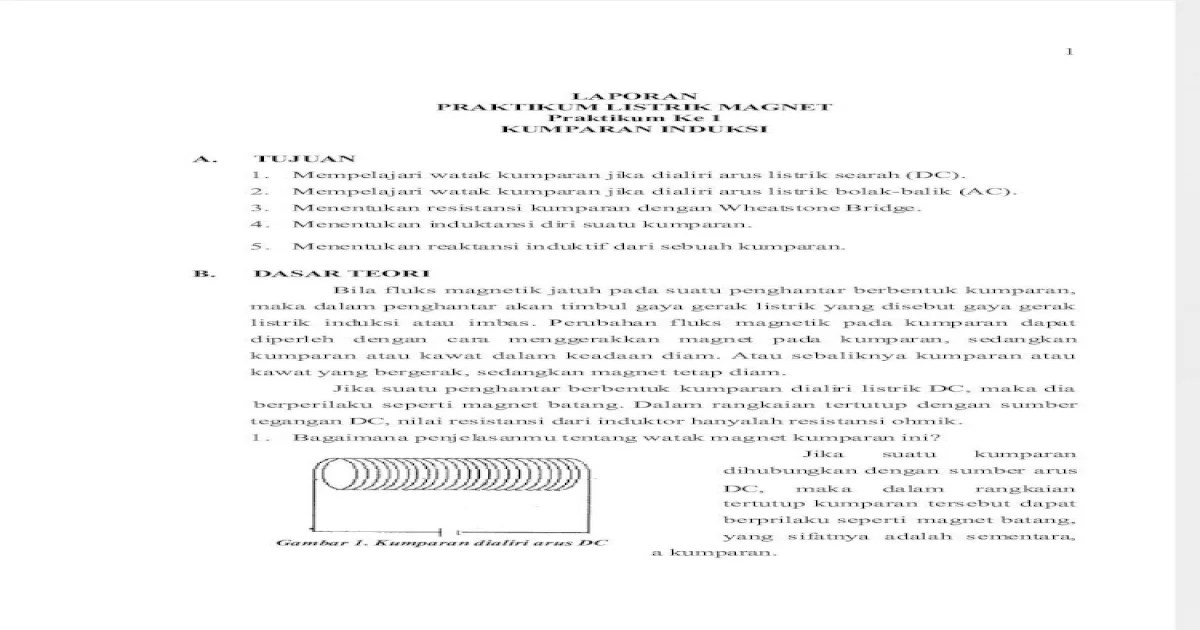 Laporan praktikum elektromagnetik sederhana