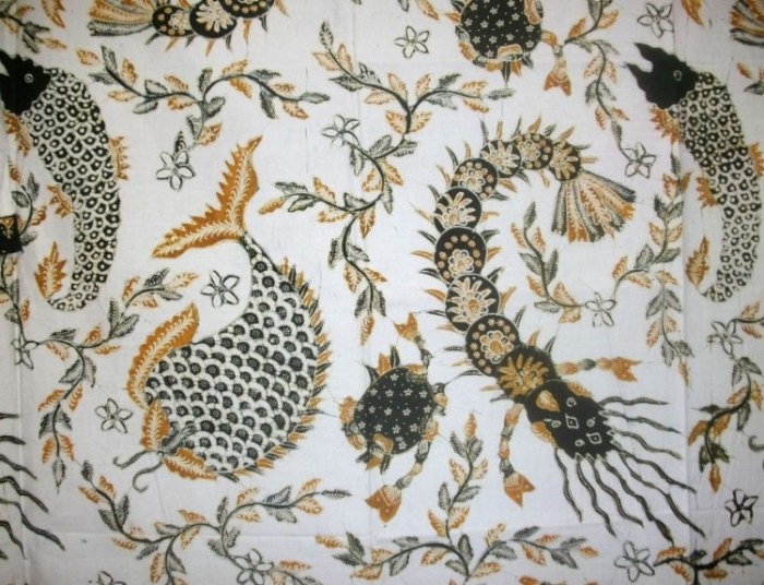 gambar batik fauna dan flora terbaru