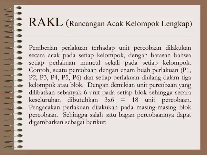 contoh soal rancangan acak kelompok