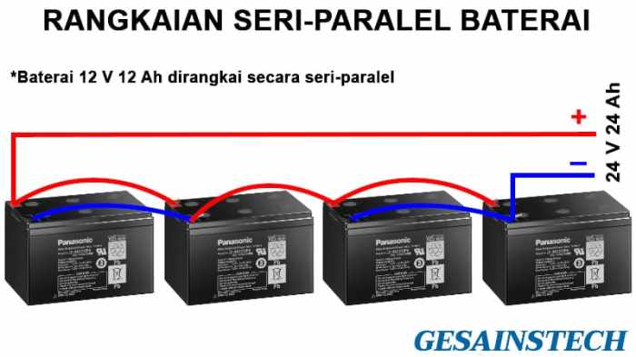 rangkaian paralel baterai seri multisim simulasi