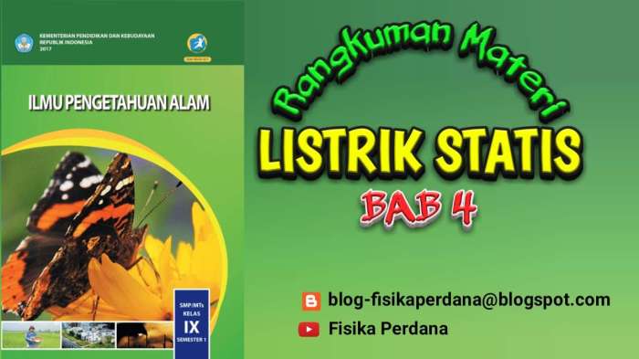 rangkuman listrik statis kelas 9