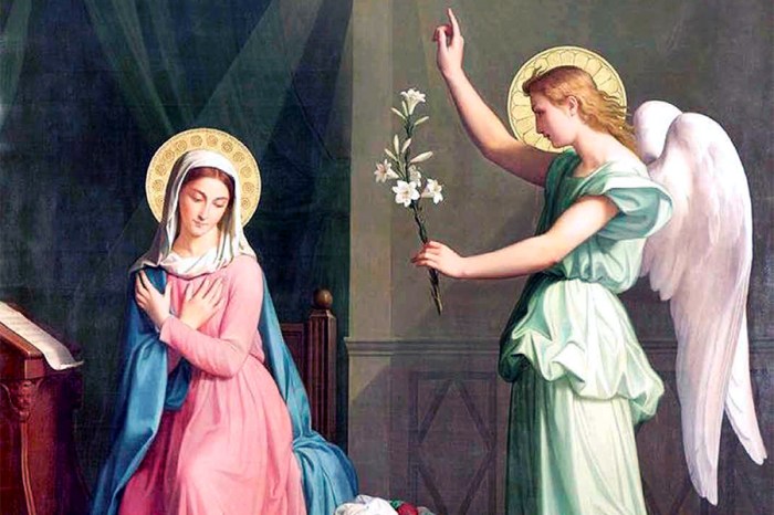 Maria menerima kabar dari malaikat gabriel