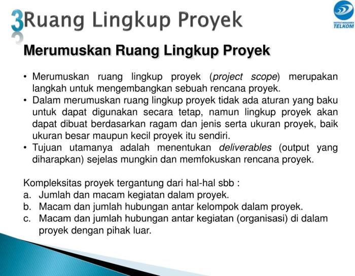 Contoh ruang lingkup kegiatan dalam proposal