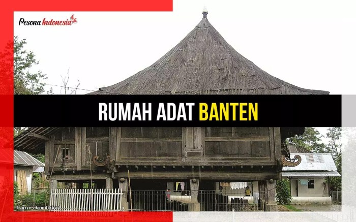 sketsa rumah adat banten