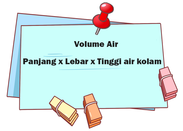 cara menghitung volume air kolam bulat