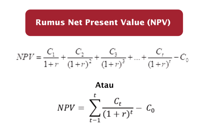 rumus npv dan contoh soal