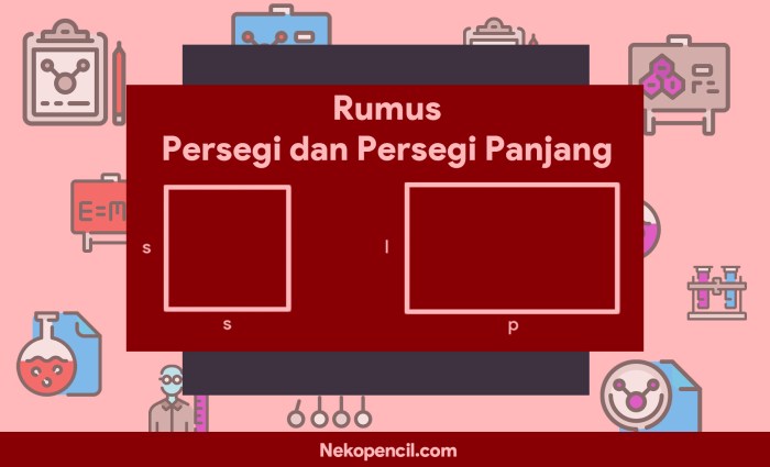 persamaan persegi dan persegi panjang