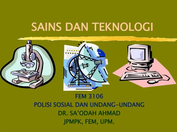 manusia sains dan teknologi