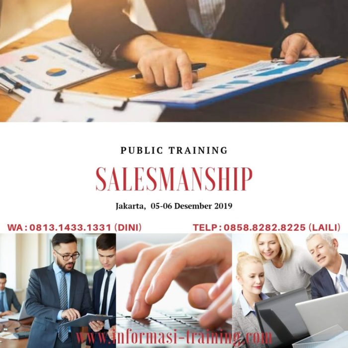 salesmanship informasi penjualan