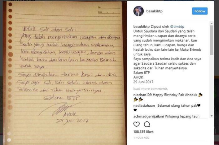 surat pribadi ulang tahun terbaru