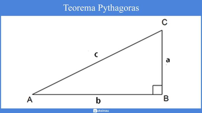 rumus segitiga tumpul teorema pythagoras