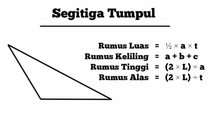 rumus segitiga tumpul teorema pythagoras terbaru