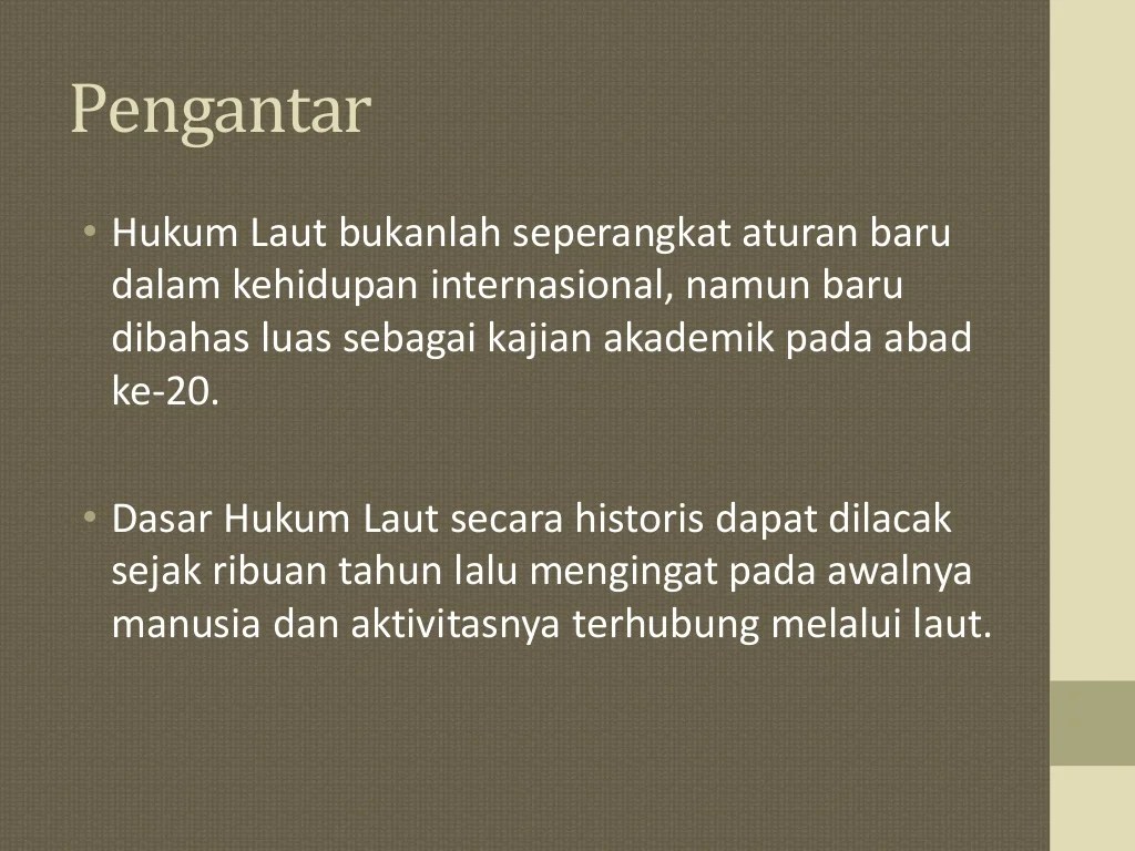 sejarah hukum laut internasional terbaru