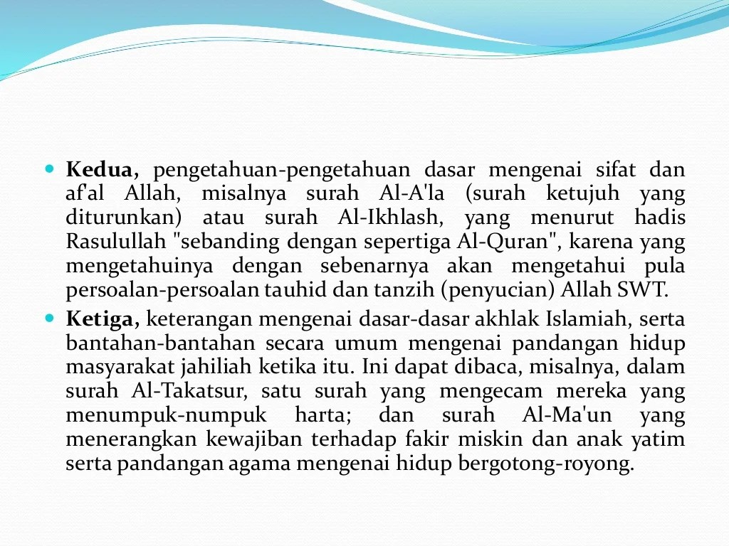 peta konsep sejarah turunnya al quran terbaru